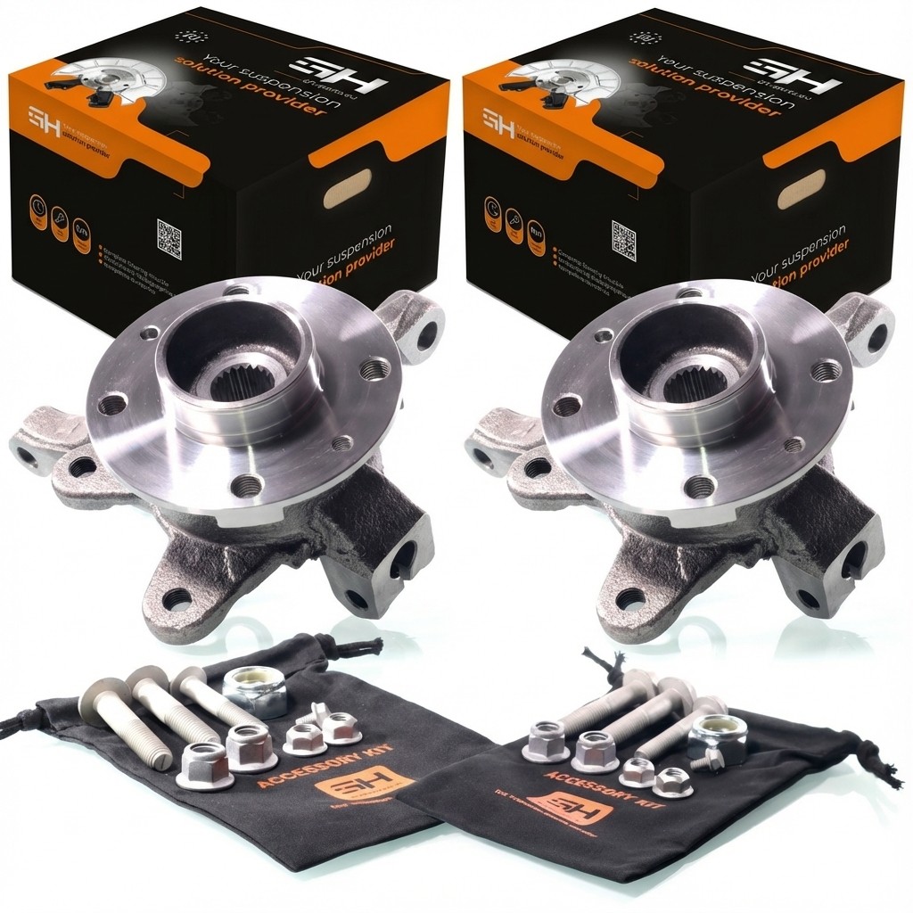 Complete Right+Left Steering Knuckle for Renault CLIO I 1.2 1996, TWINGO I (C06)