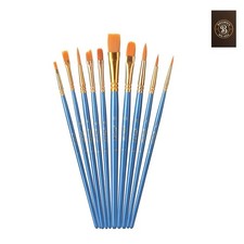 Acrylic Paint Brushes Set, 10 Pack, Round  Pointed Tip, Nylon Hair Artist Br...