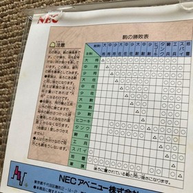 Morita Shogi PC HuCARD 1991 Japan Region