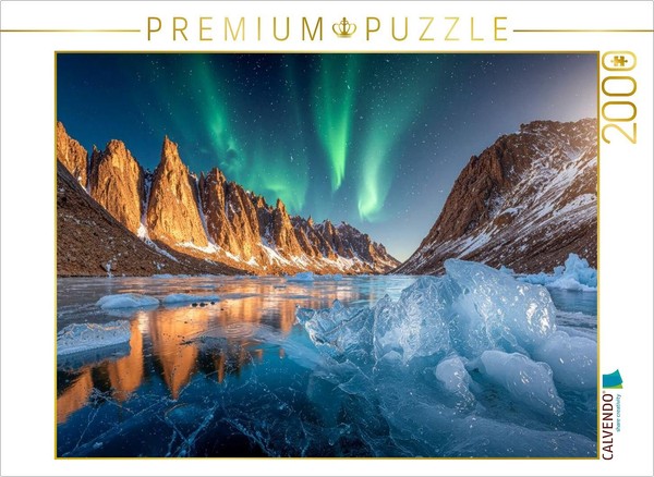 Calvendo Puzzle Green Veils Wind Behind The Mountains | 2000 Pieces, Finished Si-image