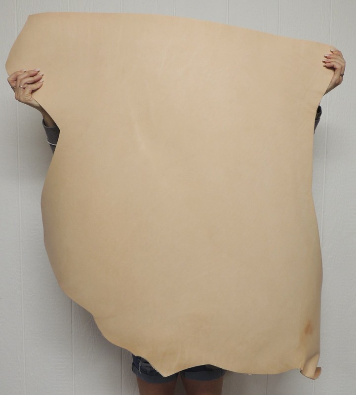 7-8 oz. Full Grain Veg Tan Cowhide Leather for Wallets Cases Sheaths Straps Bags