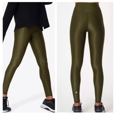 Sweaty Betty 7/8 Shine Leggings M Green