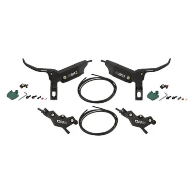SRAM DB8 v+h Set Scheibenbremse Set hydraulisch vorn + hinten 4 Kolben Postmount - Bild 1 von 4