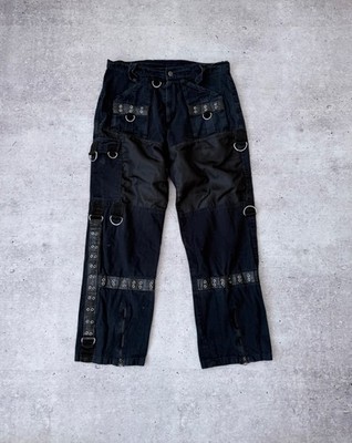 パンツ 00s y2k bondage pants archive gimmick Archive S.D.L. Underground Cyber Goth Bondage Pants Vintage 90s