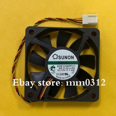   KDE1206PFV1 6010 DC12V 1.4W 6CM 3-Wire Silent Cooling Fan #jd