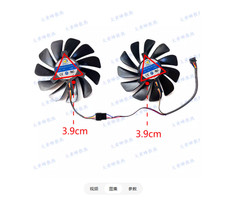 Graphics Card Fan CF1010U12S/FDC10U12S9-C For XFX RX580 590 4/8GB Black Wolf Edi