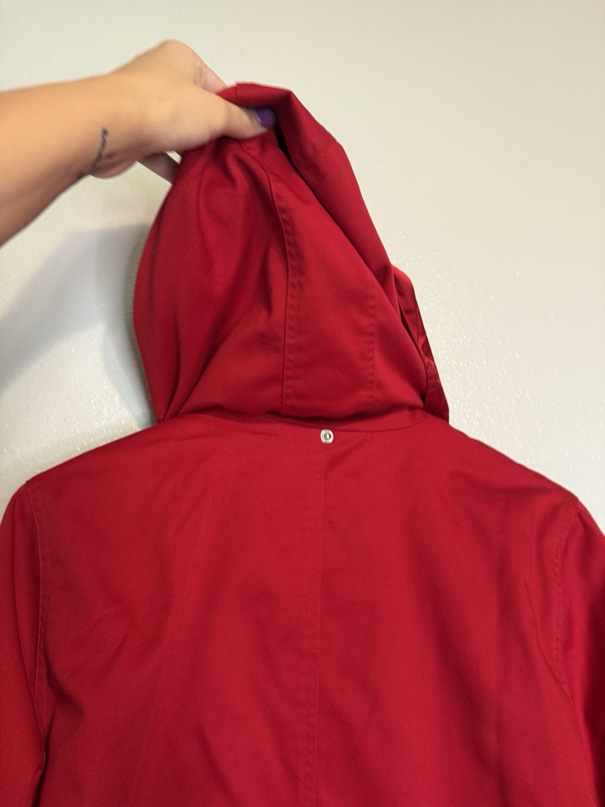 Vintage Red Pendleton Cotton Lined Jacket Detacha… - image 10