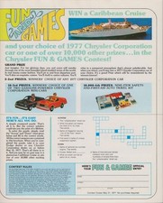 Nos 1977 Dodge Full-line Coupon Sales Brochure Aspen Rt Charger 360 Mopar Nos 1977 Dodge Full-line Coupon Sales Brochure Aspen Rt Charger 360 Mopar