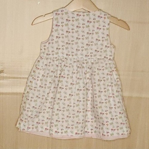 Baby Gap Infant Girls Pink Butterfly Sleeveless Dress 6-12 Months - Picture 3 of 6