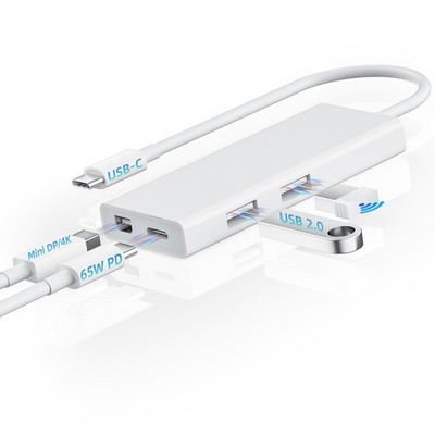 BolAAzuL USB C to Mini DisplayPort Multiport Adapter 4K@60Hz, Not Work with...
