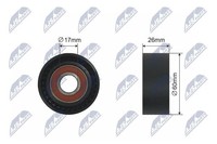 NTY Spannrolle, Keilrippenriemen RNK-CT-011