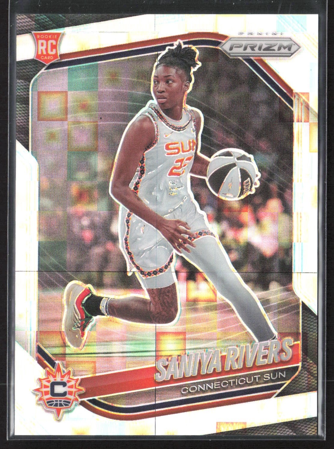 2025 Panini Prizm WNBA Saniya Rivers #131 Pandora Prizm Rookie Connecticut Sun