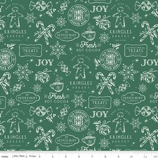 Merry Little Christmas 14841 Green Riley Blake