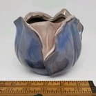 Vintage Stangl Pottery Tulip Flower Vase Planter Terra Rose USA blue/pink color