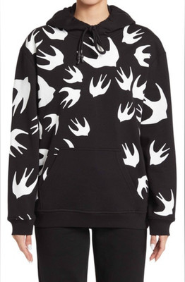 MCQ by Alexander McQueen Green Tie-Dye Swallows Hoodie  Sweatshirt , Medium