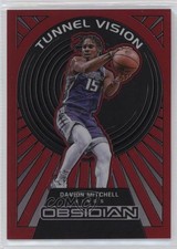 2021 Panini Obsidian Tunnel Vision Electric Etch Red Flood Davion Mitchell 1e2l