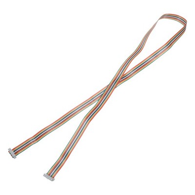 IDC Rainbow Wire Flat Ribbon Cable 2.54mm Pitch 16 Pin Connection Line FC Dua...