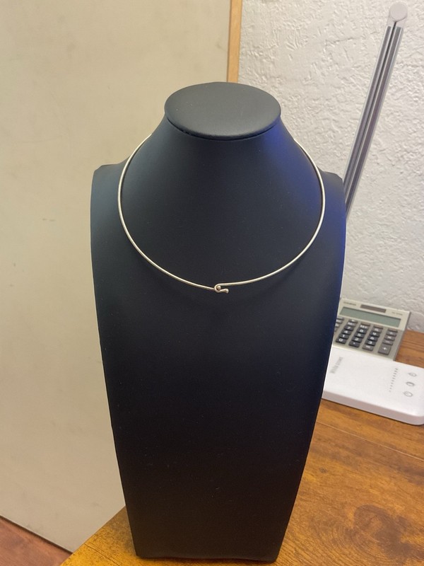James Avery Retired Sterling Silver Smooth Hook On Necklace