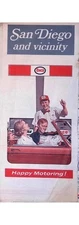 Enco Happy Motoring San Diego Map Brochure Gas Station Petroliana 1960s