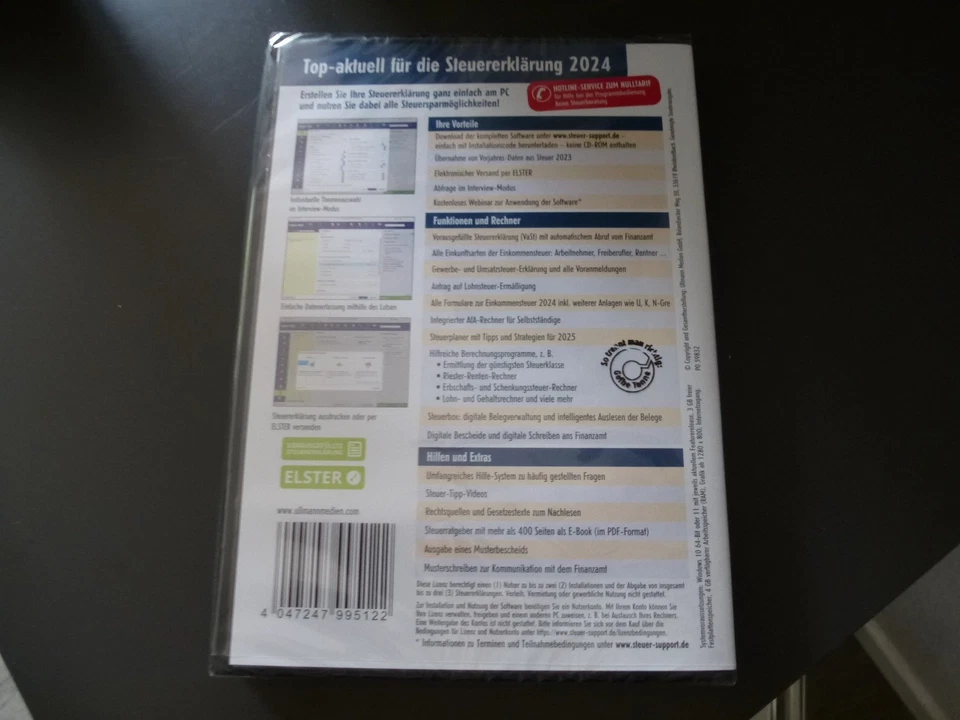Steuer 2024 Aldi-Vollversion-für die Steuererklärung 2024-OVP-Code in a Box - Bild 2 von 2