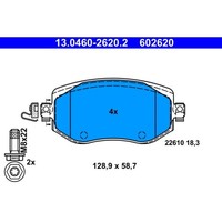 Bremsbelagsatz Scheibenbremse ATE 13.0460-2620.2 FüR Renault Megane IV
