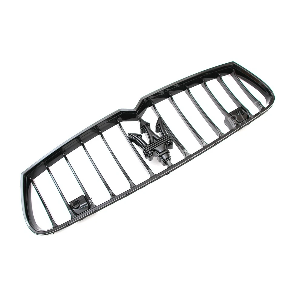 For Maserati Ghibli 2014-2017 S SQ4 Glossy Black Front Bumper Grille 670010764 - Image 3 of 4