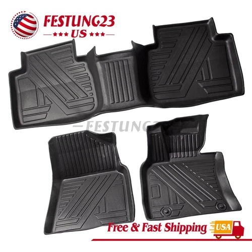 3pcs Floor Mats Liners for 2018-2024 Toyota Camry TPE All Weather US (For: Toyota Camry)