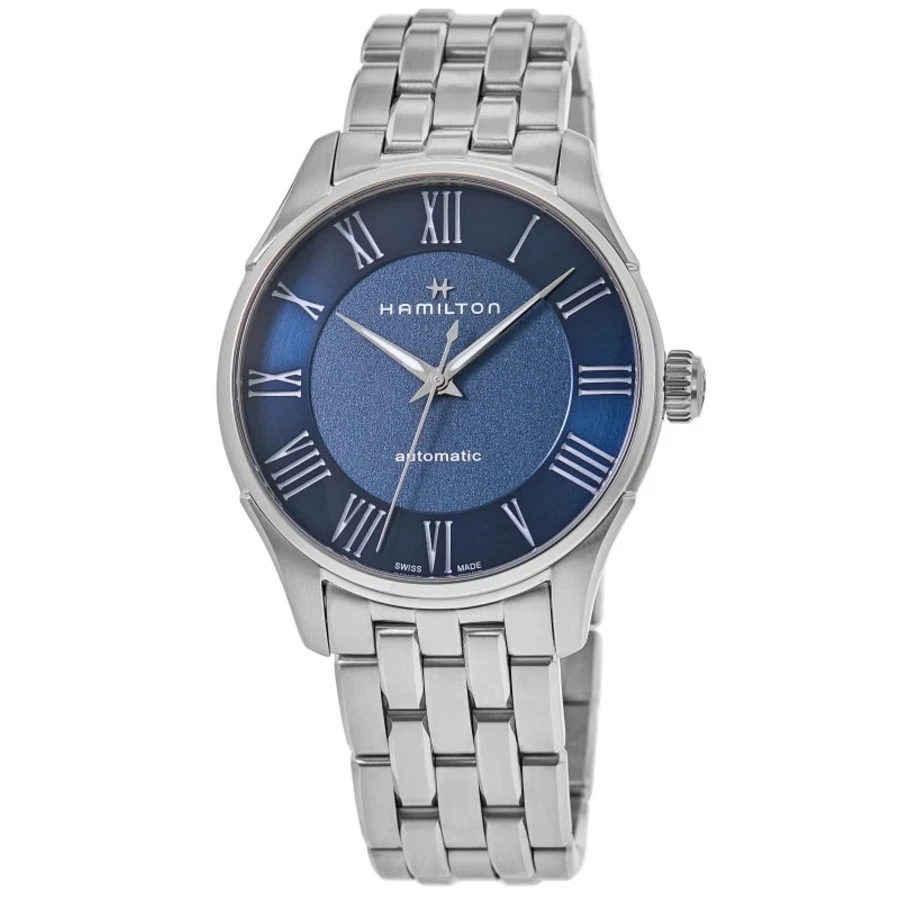 Nuevo reloj para hombre Hamilton Jazzmaster automático esfera azul acero inoxidable H42535140
