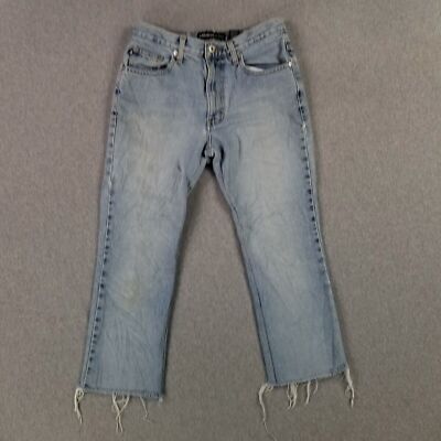 VINTAGE Express Size 5/6 Jeans Cut Off Crop Retro 100% Cotton Faded Worn