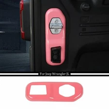 Tailgate Trunk Lock Panel Cover Trim Accessories for Jeep Wrangler JL 2018+ Pink