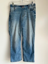 J.JILL Denim High Rise Straight Leg Crop Jeans Size 2P Petite