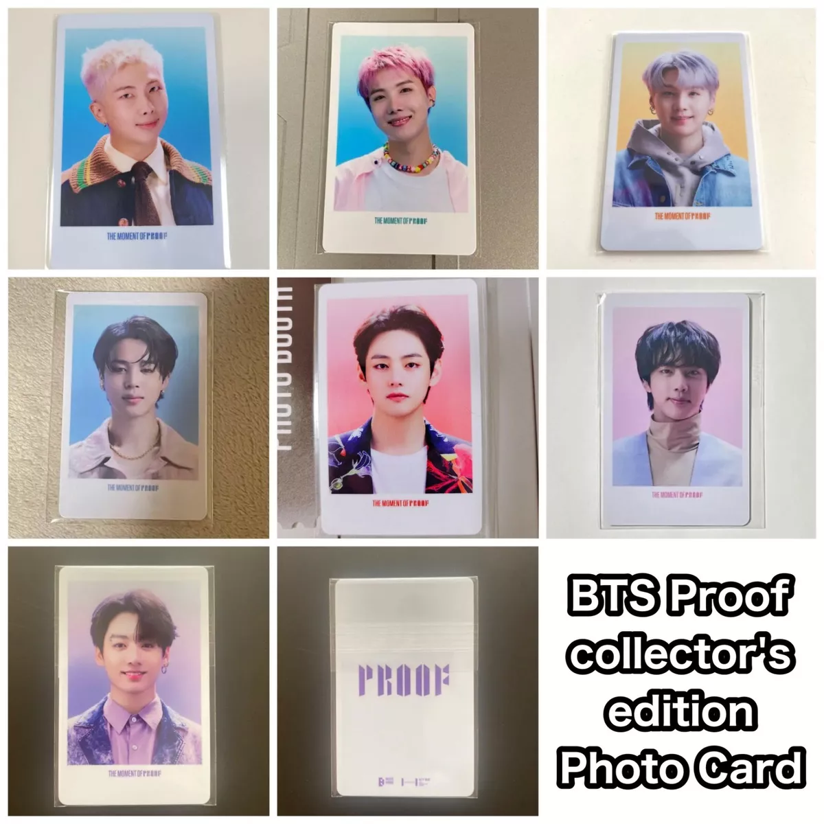 BTS Proof Collector's Edition JPFC POB Official Photocard RM JIN J-HOPE  SUGA V