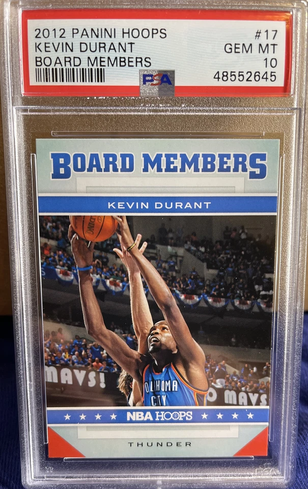 Low POP 2012 PANINI NBA Hoops Kevin Durant PSA 10 Gem Mint Hall Of Fame All Star - Image 2 of 3