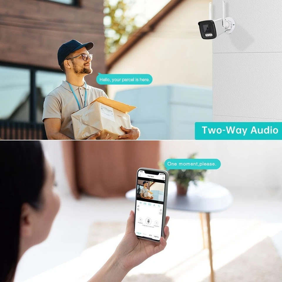 Wifi Security SmartCam Night Vision Outdoor Bullet IP CCTV Surveillance Camera - Image 4 of 4