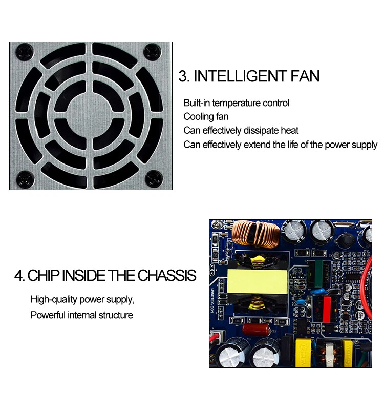 0~30V 6A Adjustable Bench DC Power Supply Lab Variable Regulated Power Switching - Image 4 of 4