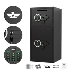 6.5 Cu ft Large Safe Box, Home Money Safe with Digital Keypad and Deposit Slot