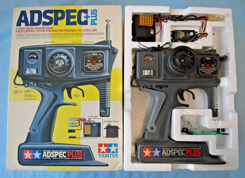 USED Tamiya ADSPEC + PLUS Radio Set w/ P-160F CPR Unit and TP-S148 Servo 45014