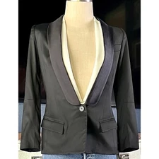 NWT New $795 Smythe Gilet Black Blazer Jacket With Removable Waistcoat 4