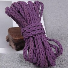 10m/lot 6mm Velvet Cord Flat Faux Suede String Three Strands Braided Rope DIY