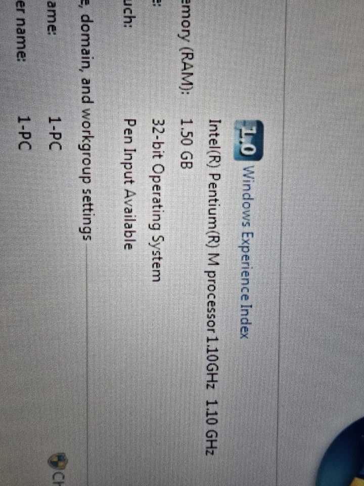 HP Compaq Tablet TC1100  1.5GB RAM  Upgrade with dock and case Retro Pc - Image 3 of 4