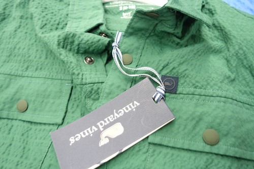 Vineyard Vines Kids Green OTG Performance Dress Button Up Shirt Size S (8-10) - Picture 6 of 6