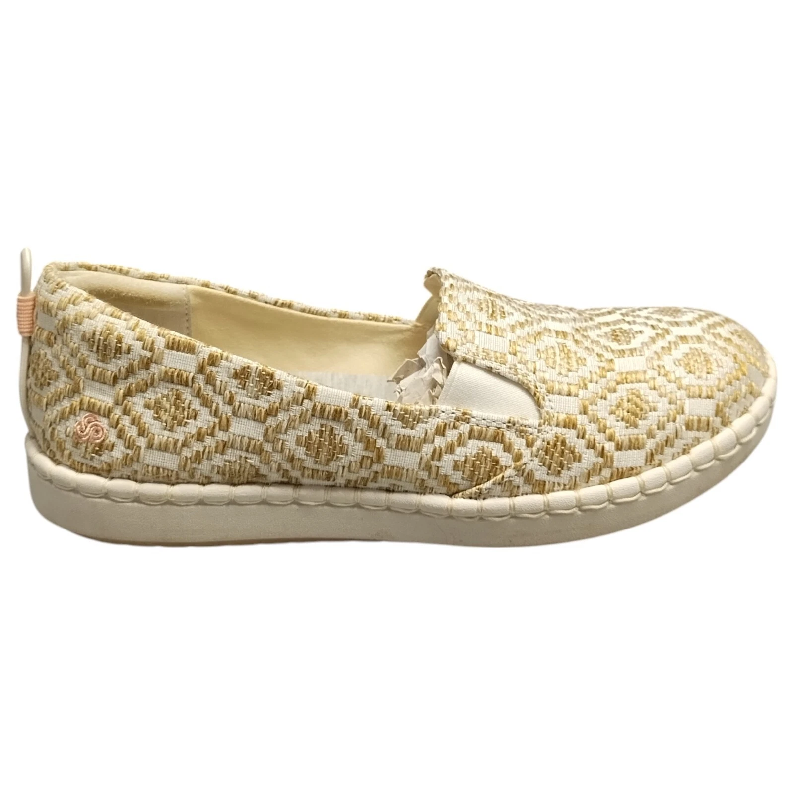 Mocassini Clarks Cloudstepper donna 7 5 m bianco marrone passo luminoso slip on 261417804050