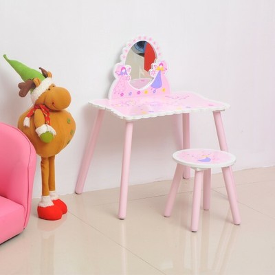 unicorn vanity table and stool