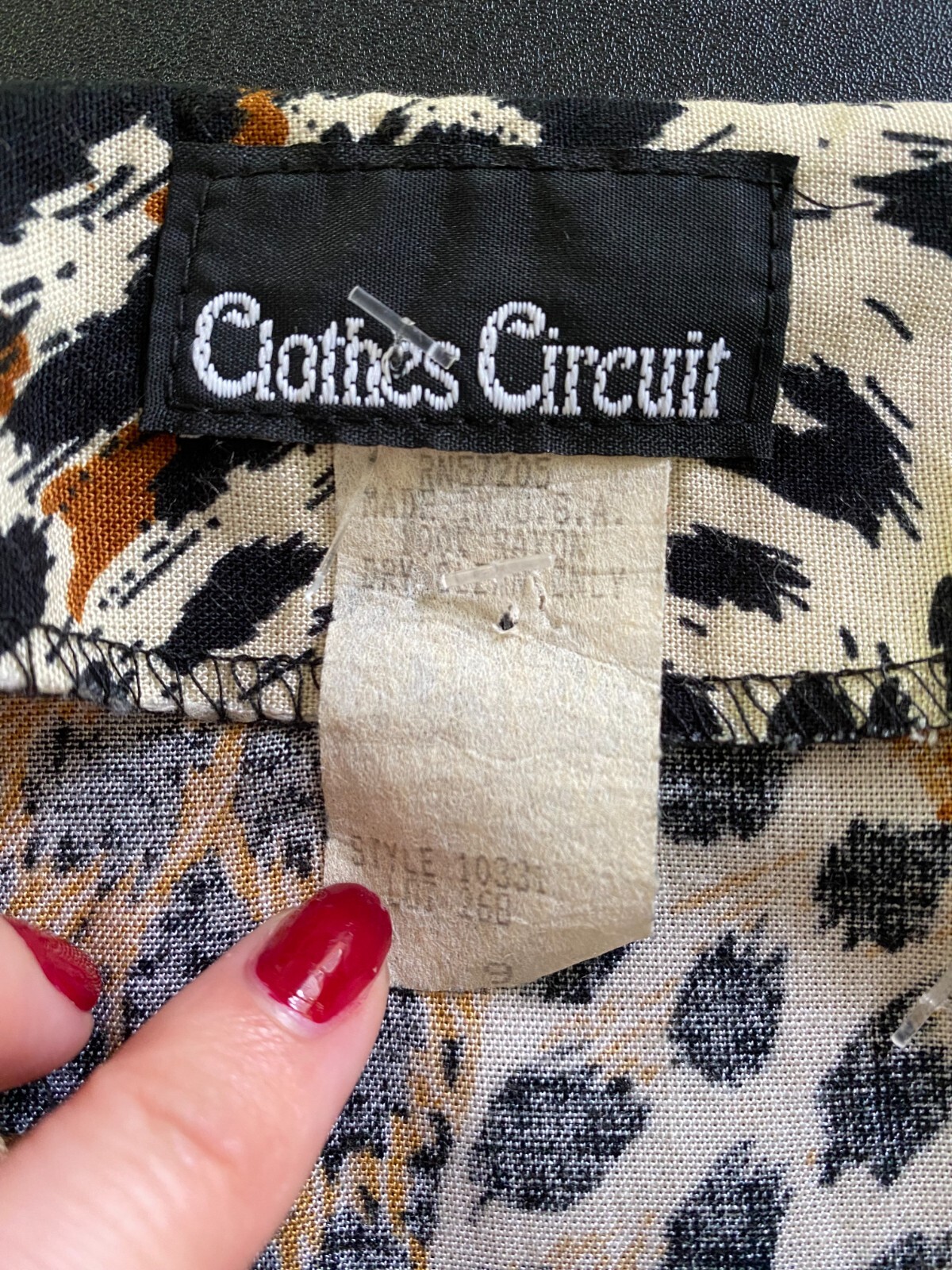 Vintage 1990s Leopard Patchwork Wrap Mini Skirt F… - image 4