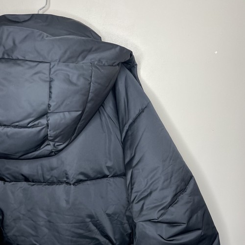 ABERCROMBIE & FITCH Puffer Jacket Women XXL Ultra Mid NEW Hooded Black - Picture 8 of 11