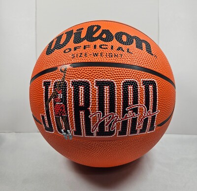 Vintage 1990's Michael Jordan Wilson Full Size Basketball Chicago Bulls HOF