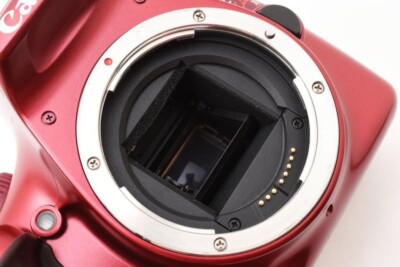 Canon EOS Kiss X50 Digital Camera Red EF 35-80mm/EF 80-200mm