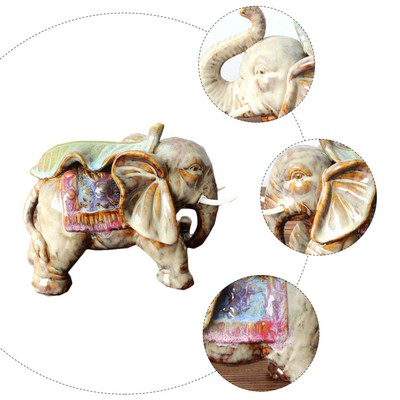  Elephant Figurine Decor Ornaments Crafts Mantelpiece Decoration