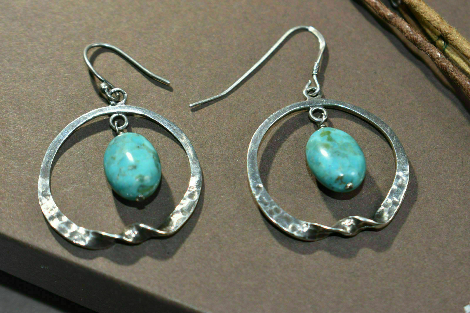 Silpada Sterling Silver Turquoise Hammered Twist … - image 12