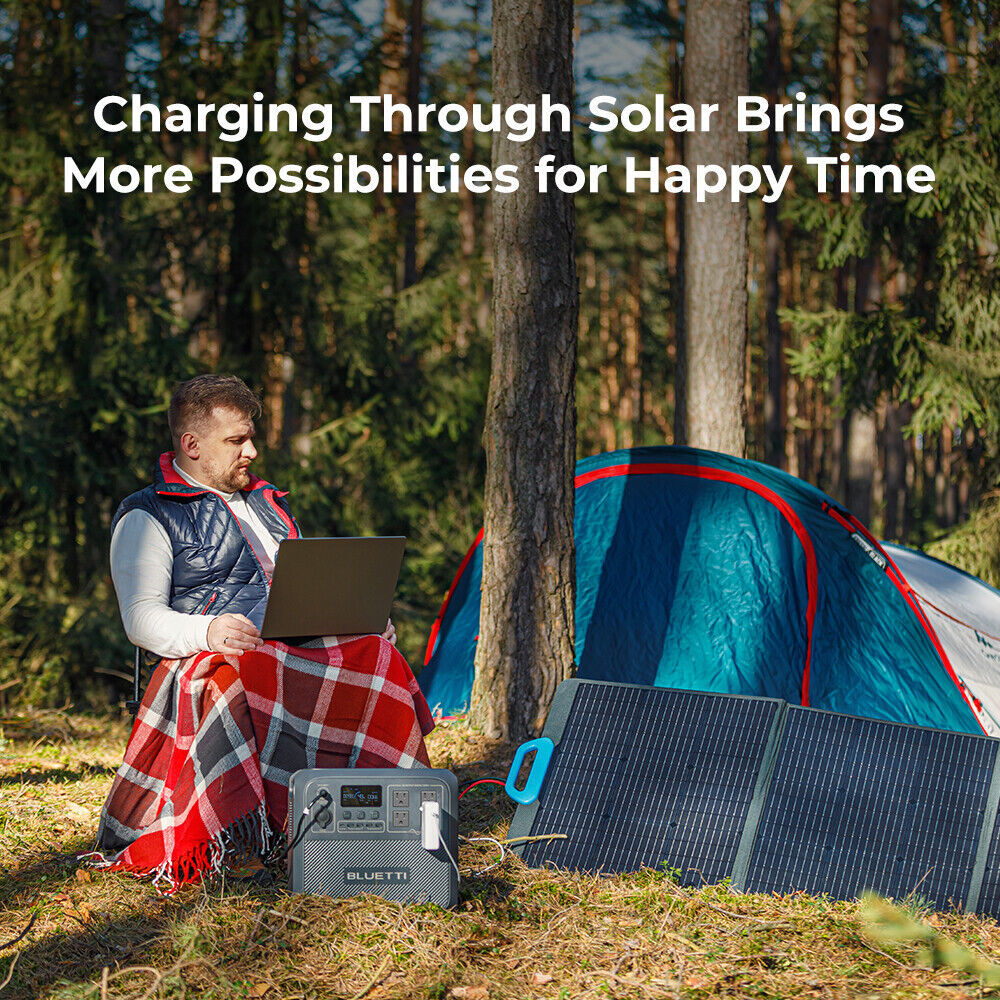BLUETTI Solar Generator AC180 with 200W Solar Panel Included, 1152Wh